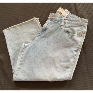 Levis 515 Jeans Womens 16 Capri Cropped Raw Hem Stretch Denim Mid Rise Pants